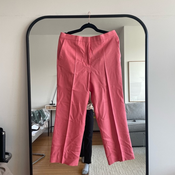 ST. JOHN  Italy Silk And Wool Blend Notch Collar Jacket With Pockets and PANTS - Picture 10 of 13